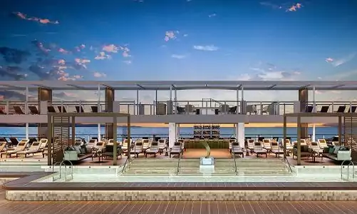 Open Deck und Pool auf Silver Ray
