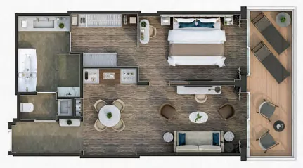 Silver Ray Suitenplan Silver Suite