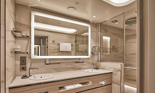 Badezimmer der Silver Suite