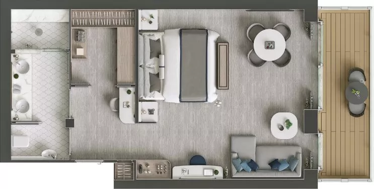 Suitenplan Silver Suite