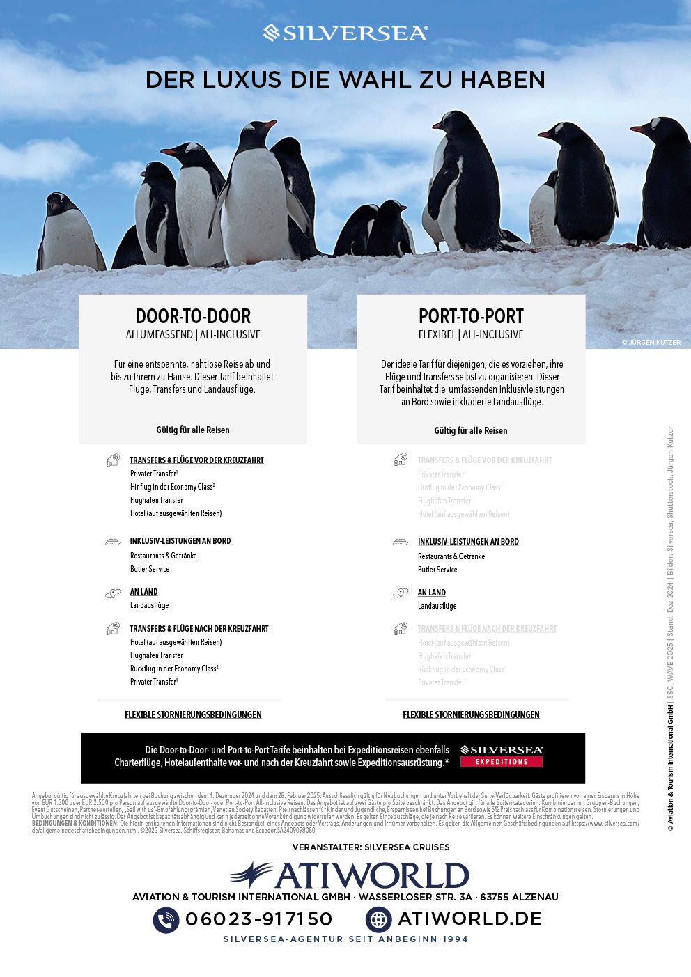 Silversea Luxuskreuzfahrten mit bis zu 5000 Euro Ersparnis