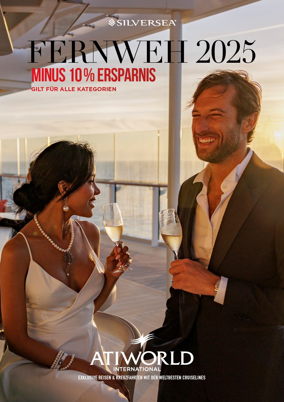 Fernweh 2025 Silversea Ersparnis 10 % auf diverse Kreuzfahrten