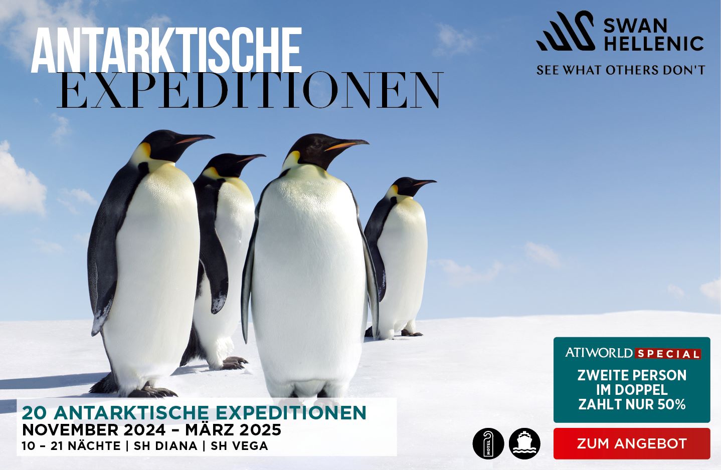Swan Hellenic Expeditionen in der Antarktis - Luxuskreuzfahrten