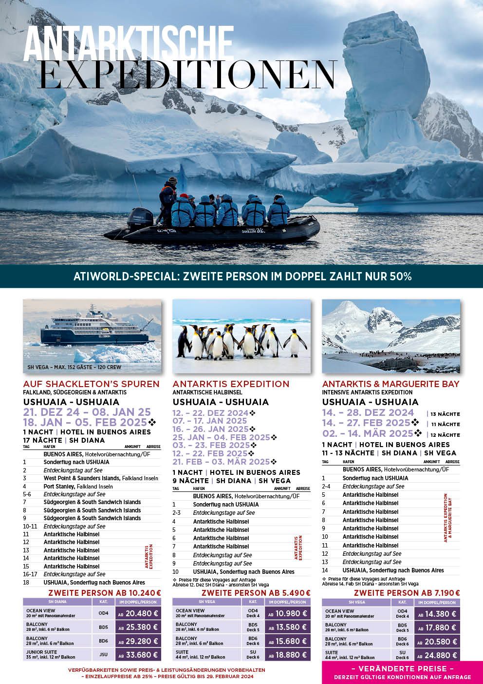 Expeditionen in die Antarktis mit Swan Hellenic