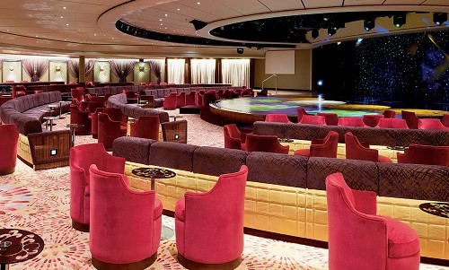 Galaxy Lounge Unterhaltung auf der Crystal Symphony