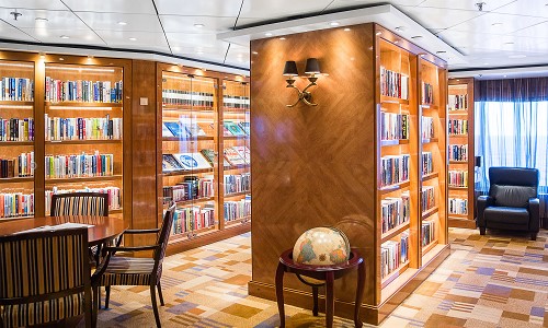 Bibliothek auf der Crystal Symphony