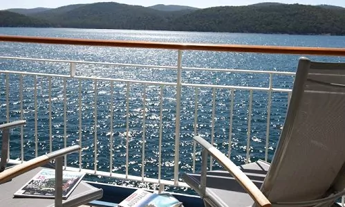 Balkon Studio auf dem Apartmentschiff The World