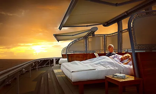 Bali Betten an Bord The World