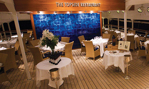 Topside Restaurant auf der SeaDream I und SeaDream II