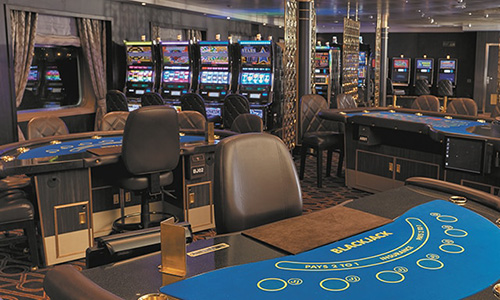 Casino auf dem Luxuskreuzfahrtschiff Regent Seven Seas Voyager