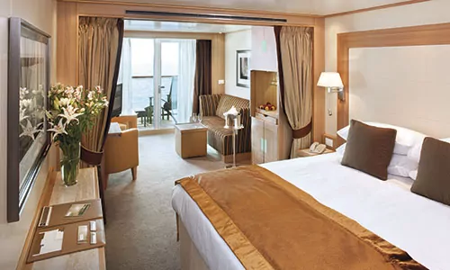 Veranda Suite auf den Luxuskreuzfahrtschiffen Seabourn Encore und Ovation