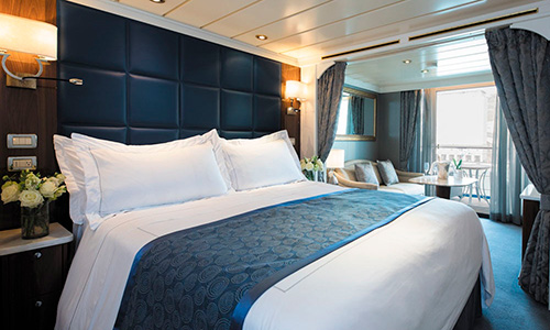 Deluxe Veranda Suite auf dem Luxuskreuzfahrtschiff Regent Seven Seas Voyager