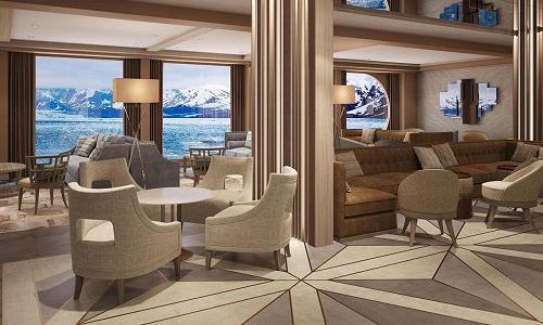 Explorer Lounge auf dem Expeditionsschiff World Explorer von nicko cruises