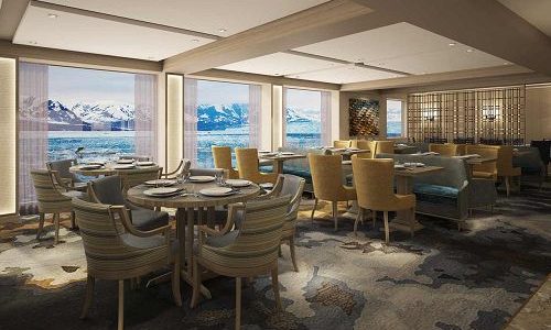 Restaurant auf dem Expeditionsschiff World Explorer von nicko cruises