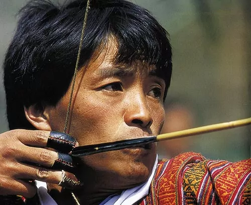 Bogenschütze in Bhutan