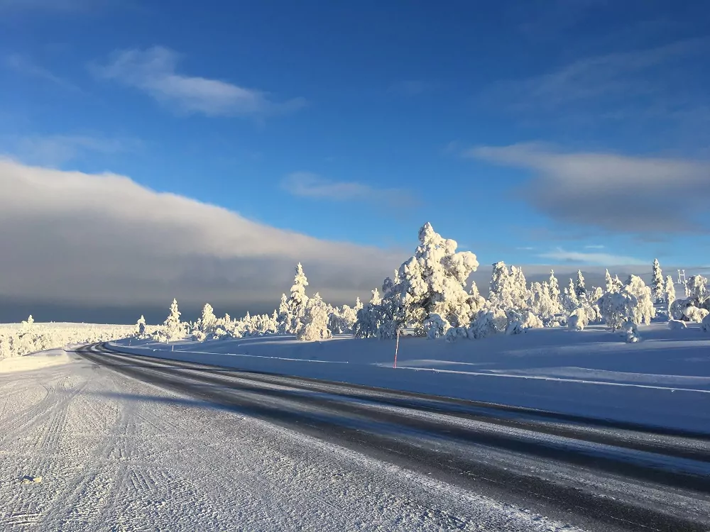 Winterlandschaft in Finnland