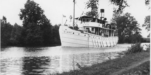 Göta Kanal nostalgische Kreuzfahrt M/S Diana historisches Bild