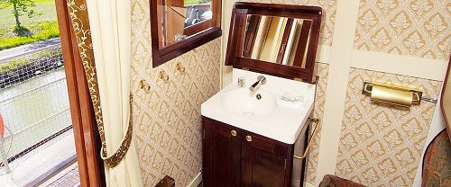 Göta Kanalschiff M/S Diana Blick in die Kabine Kategorie A