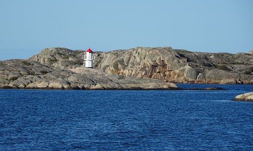 Göta Kanal Jazzreise Blick auf Leuchtturm