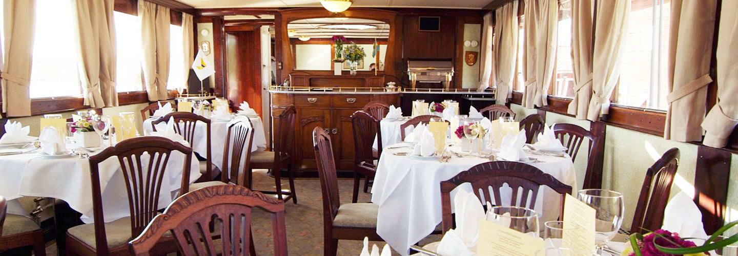 Göta Kanal MS Juno Speisesaaal