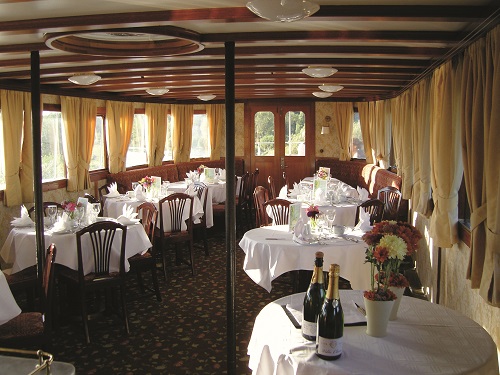 Göta Kanal MS Juno Blick in den Speisesaal