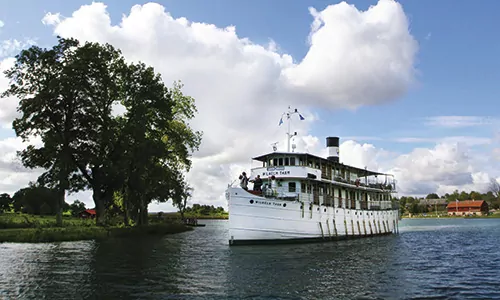 M/S Whilhelm Tham auf dem Göta Kanal