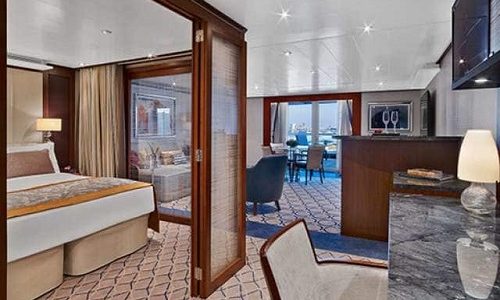 Penthouse Spa Suite auf den Luxuskreuzfahrtschiffen Seabourn Encore und Ovation
