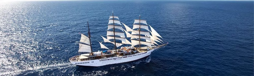 Sea Cloud II auf Fahrt