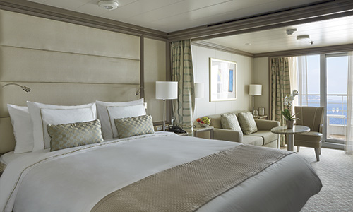 Wohnen und Schlafen in der Classic Veranda Suite