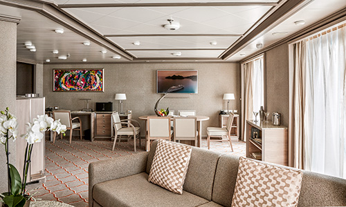 Wohnen und Essen in Royal Suite