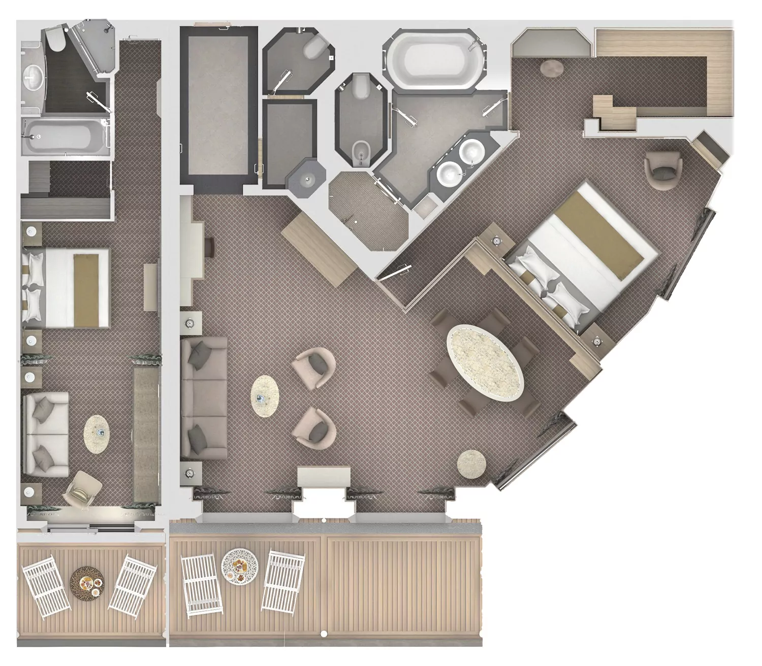 Suitendiagramm Royal Suite