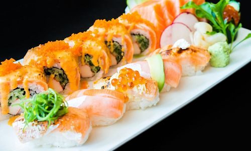 Speisen im Kaiseki Restaurant