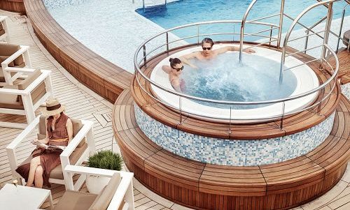 Whirlpool auf Kreuzfahrtschiff Silver Dawn