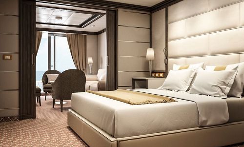 Schlafen und Wohnen in Silver Suite