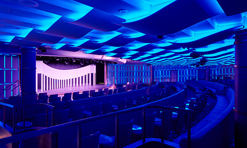 Venetian Lounge - Theater auf dem Luxuskreuzfahrtschiff Silver Moon