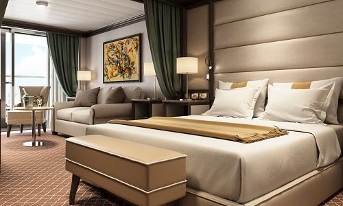 Veranda Suite auf dem Silversea Luxuskreuzfahrtschiff Silver Muse