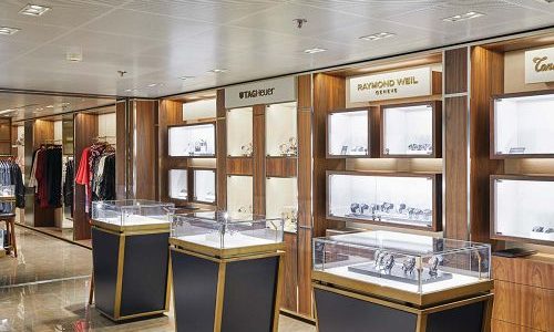 Boutique auf dem Luxuskreuzfahrtschif Silver Wind der Reederei Silversea