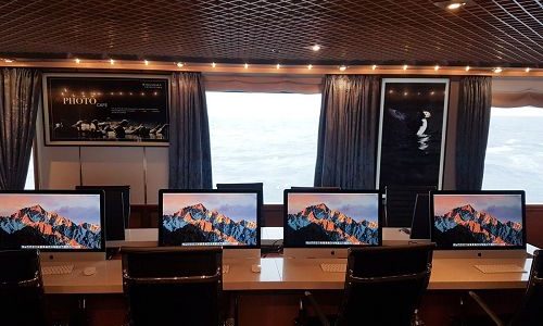 Photostudio auf dem Luxuskreuzfahrtschif Silver Wind der Reederei Silversea