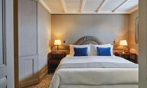 Schlafzimmer Royal Suite auf dem Luxuskreuzfahrtschif Silver Wind der Reederei Silversea