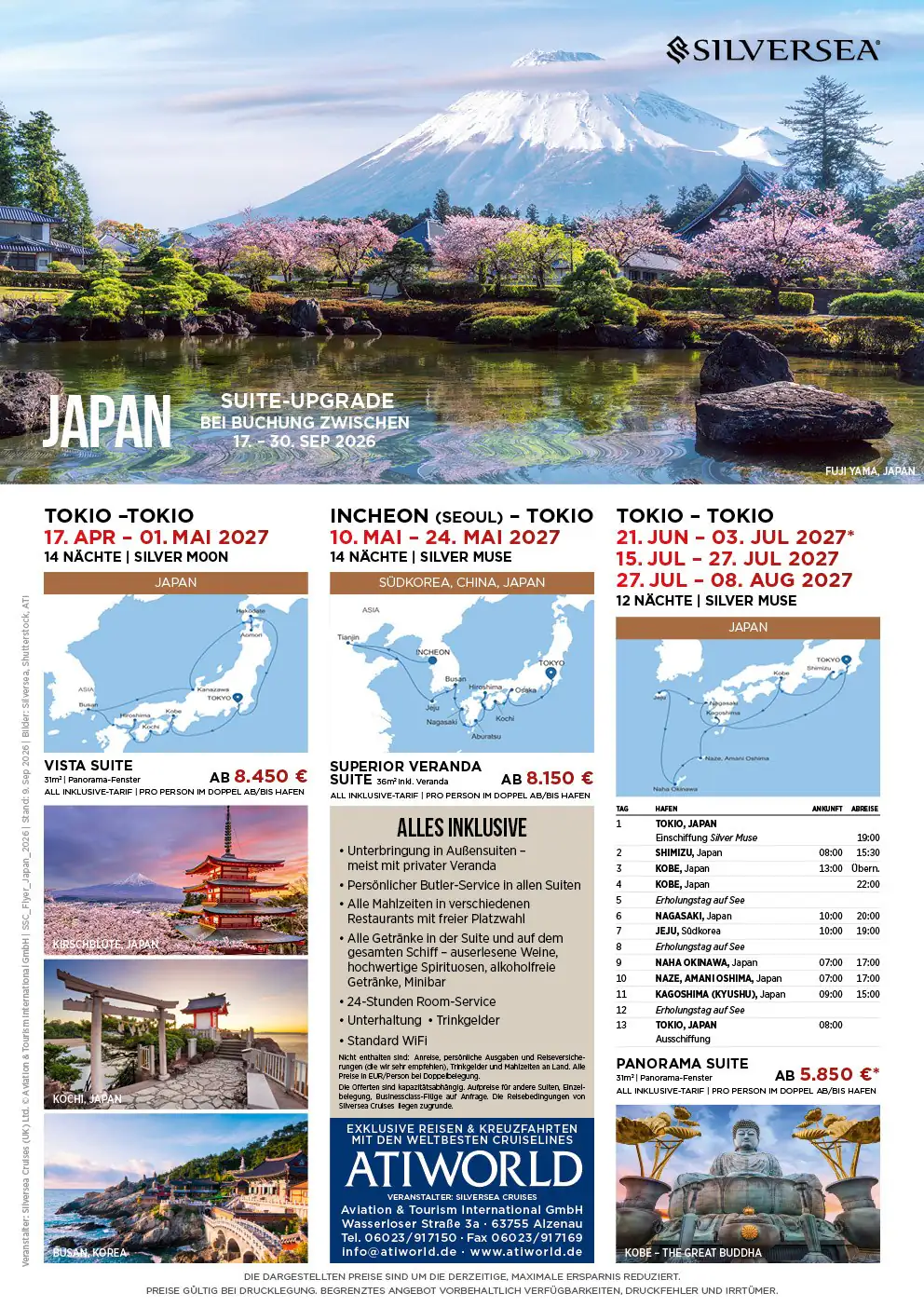 Silversea Japan Kreuzfahrt 2027 Suite Upgrade - Seite 1