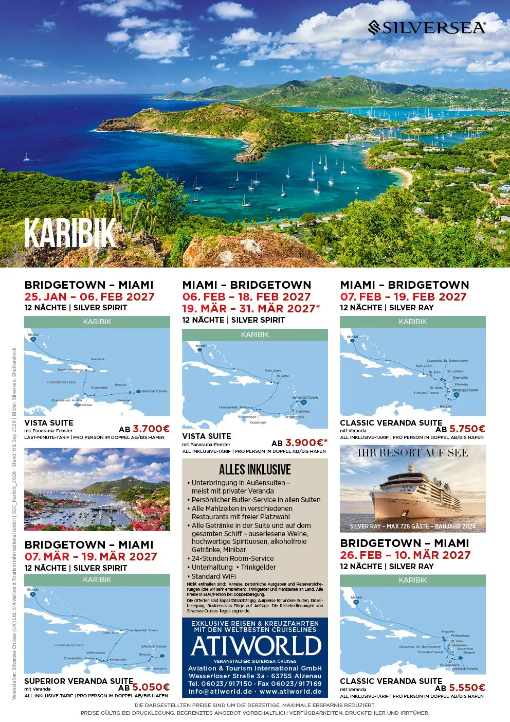 Silversea Karibik Kreuzfahrten 2027: Ihr All-Inclusive-Luxusresort auf See - Seite 1