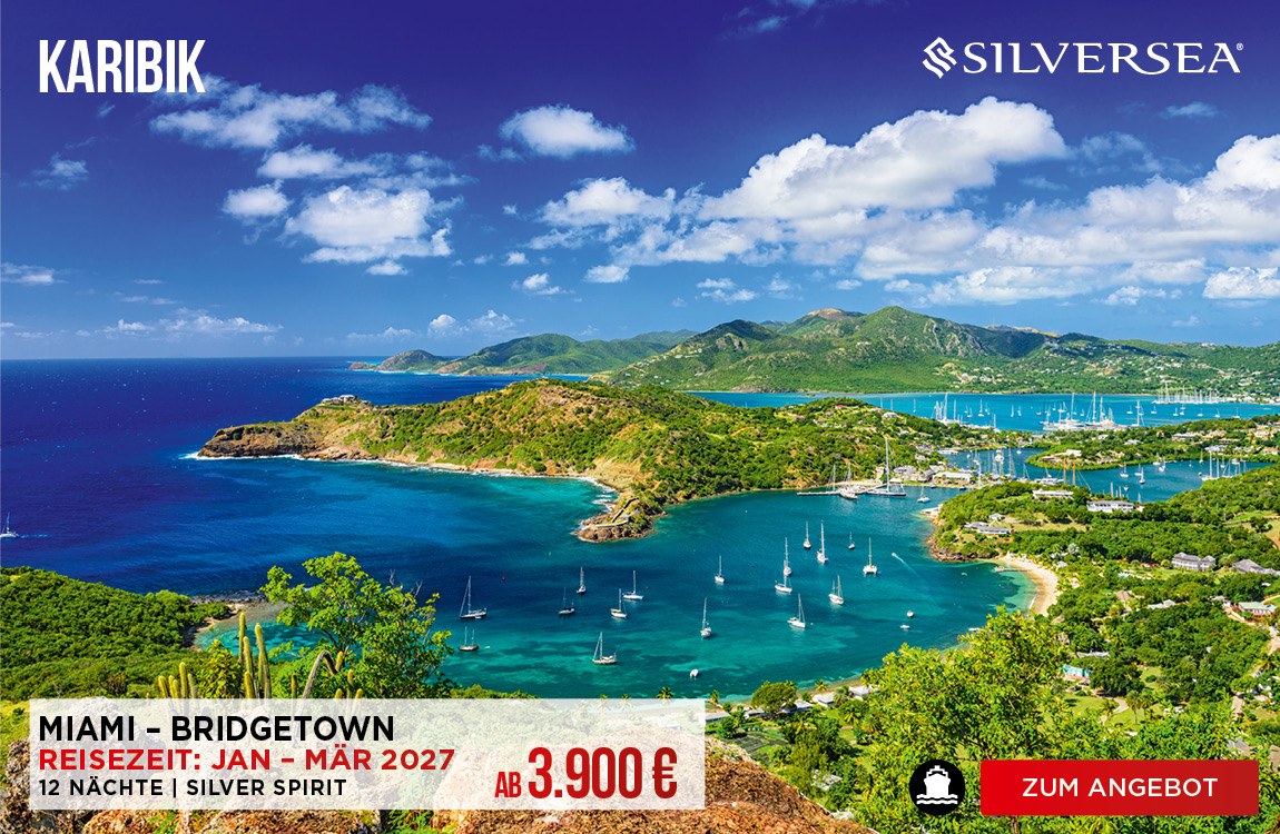 Silversea Karibik Kreuzfahrten 2027: Ihr All-Inclusive-Luxusresort auf See - Teaser