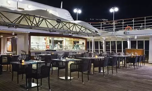 The Grill auf dem Luxuskreuzfahrtschif Silver Wind der Reederei Silversea