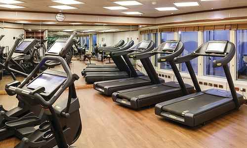 Fitness Center auf dem Silversea Luxuskreuzfahrtschiff Silver Spirit