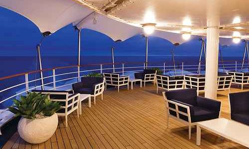 Panorama Lounge auf dem Silversea Luxuskreuzfahrtschiff Silver Spirit