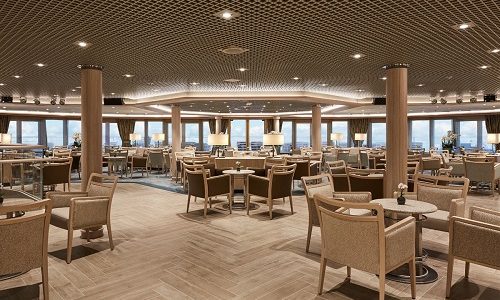 Panorama Lounge auf dem Silversea Luxuskreuzfahrtschiff Silver Spirit