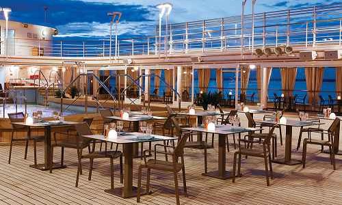 Restaurant The Grillauf dem Silversea Luxuskreuzfahrtschiff Silver Spirit