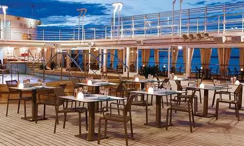 Restaurant The Grillauf dem Silversea Luxuskreuzfahrtschiff Silver Spirit