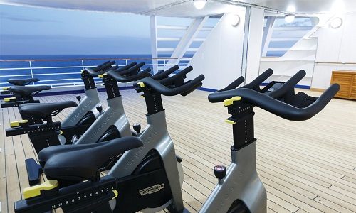 Fitness Center auf dem Silversea Luxuskreuzfahrtschiff Silver Spirit