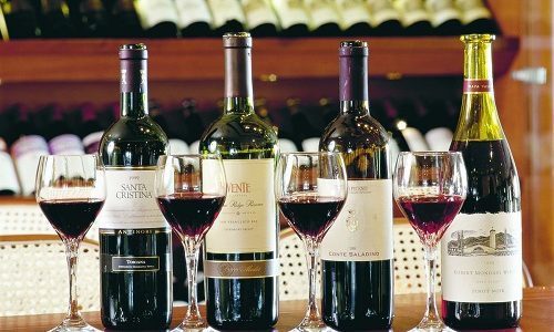 GEtränke im Restaurant La Dame auf dem Luxuskreuzfahrtschiff Silver Spirit